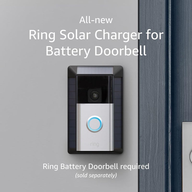 Ring شاحن شمسي جديد كليًا لجهاز جرس الباب بالبطارية - Image 1